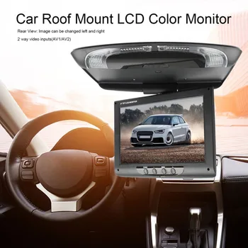 9-Palčni 800*480 Zaslon Avtomobilski Strešni Nosilec za LCD Barvni Monitor Flip Navzdol Zaslon Režijske Večpredstavnostna Video Strop Strehe gori Prikaz Novih