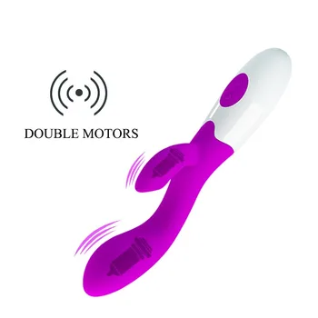 30 Hitrosti Silikonski Vibrator, Vibrator Dvojno Motorji Vagine, Klitoris Massager Močno Vibrira Penis Adult Sex Igrača Za Ženske
