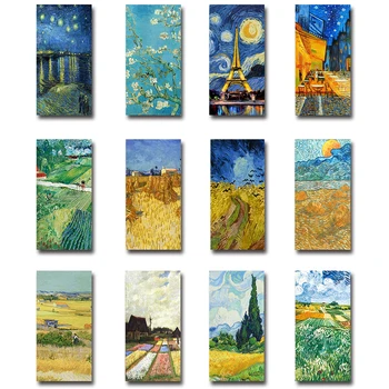 Van Gogh Navpično Znane Slike izhajajo Platno Slikarstvo Plakatov in Fotografij Stenske Slike za Dnevni Sobi Doma Dekor