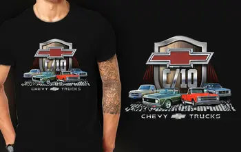 Chevrolet C10 Chevy Tovornjaki Leta 1967 Do 1972 Mišic Avtomobilov Chevy Pickup Tovornjakov T-Shirt
