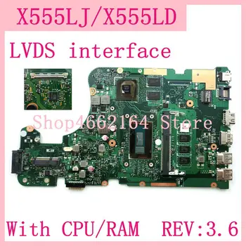 X555LJ LVDS vmesnik 4G RAM REV:3.6 GT920M Matično ploščo Za ASUS X555L A555L K555L F555L W519L X555LD X555LJ Laptop Mainboard