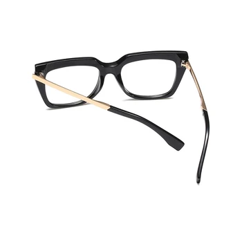 Moda črna ženska očala Prevelik Kvadratnih oči steklo okvir za ženske pregleden računalniške očala, okviri za očala