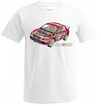 2019 Nove Moške Poletne Mitsubi Lancer Evo VI VII VIII IX WRC Makinen Solberg FAN T Majica Cool Moških Bombaža T-shirt