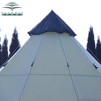 Luksuzni Veliki Indijski singler plast 10persons prostem kampiranje šotor z nepremočljiva in anti-veter, ki potujejo šotor v dobri kvaliteti