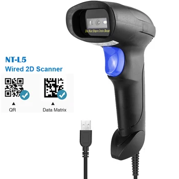 NETUM NT-L5 Žično 2D črtne kode Skener IN C750 Brezžična tehnologija Bluetooth QR Bar code Reader PDF417 Skener za mobilno plačevanje Industriji