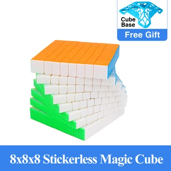 YuXin Malo Čarobno 8x8x8 Kocka Stickerless cubo magico šahovnica z 8 × 8 hitrost kocka Najnovejši