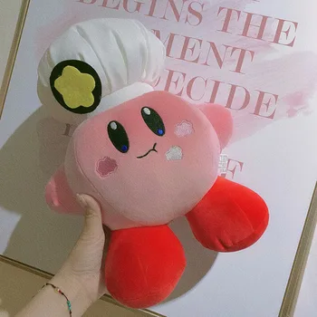 30 cm Anime Igrača Plushie Srčkan Chef Kirby Plišastih Igrač Anime Slika Plišastih Igrač Kirby Plišastih Lutke Srčkan Blazino Božična Darila za Otroke