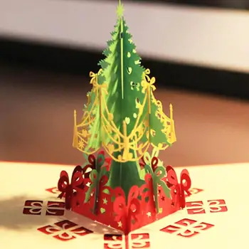 3D Ljudstvo Kartic Božič Božično Drevo Pozdrav Festival Novo Leto Kartico Zimske Počitnice Voščilnice z Ovojnice Ustvarjalne Gif