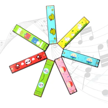 6pcs/Veliko Izobraževalne Igrače za Otroke, Harmonika, Baby Musicl Instrument Igrače Otroška Pisane Lesa Darilo Naključno Barvo