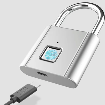 Smart Prstnih Zaklepanje brez ključa USB Polnjenje Zaklepanje Vrat Smart Ključavnico, Hitro Odkleni Cinkove Zlitine Kabinet Zaklepanje