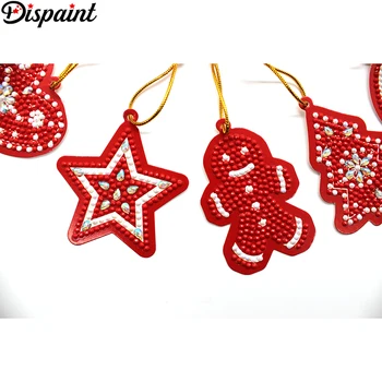 Dispaint 10pcs DIY Diamond Slikarstvo Božično Drevo Obesek Vaje Posebno Obliko Diamanta Vezenje Božični Okraski Doma