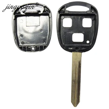 Jingyuqin 10pcs/veliko Toy47 2/3 Gumbi Daljinskega Tipko Lupini Za toyota Yaris Avensis Avto ključ Fob Primeru Zamenjave