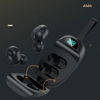 J25 Bluetooth 5.0 TWS Brezžični Nepremočljiva V uho Stereo Glasbe Športne Slušalke