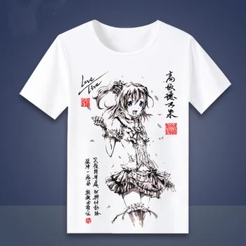 Novo Kobayashi-san Chi ni Devica Zmaj T-shirt 2B T-shirt Anime Ljubezen živi Cosplay T Majica Kratek Rokav Tees Črnilo slikarski slog