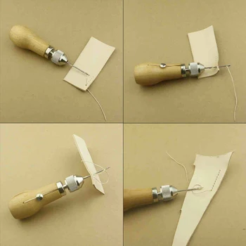 Strokovno DIY Hitro Stitcher Šivanje Šilo Komplet orodij za Usnje Sail & Platno Težka Popravila