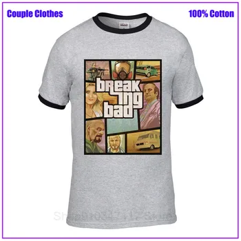Breaking Bad heisenberg GTA modni Moški majica fashion anime t-shirt vojaške tshirt grozo hombre bombaž oblačila