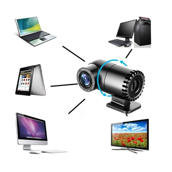 Webcam 1080P HD Računalnik, Kamero USB z Mikrofonom Voznik-Brezplačno spletno Kamero