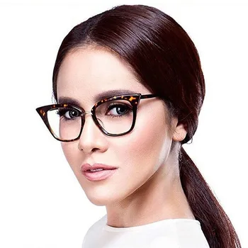 Ženska Optična Očala Modni Ženski Eleganten Okvir Očal za Ženske Predpisovanje Očal Okvir Očal Mačka Oči Slog