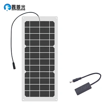 Xinpugaung Prilagodljiv Solarni Panel za vgradnjo 10W Nepremočljiva Prenosni Polnilec 5v 6v USB Izhodna Moč Banke Za Telefon na Prostem Polnjenje