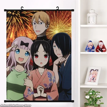 Anime Kaguya-sama Ljubezen je Vojna Sezona 2 Fujiwara Chika Steno, se Pomaknite Zidana Plakat Steni Visi Plakat Doma Dekor Zbirka