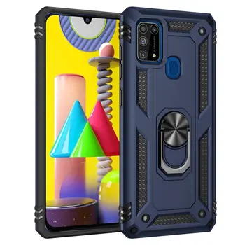 Kovinski Obroč Držalo za Telefon za Samsung M31S 2020 Primeru, M 21 M 31 S 11 M01 M30S M31 Prime M11 Zadnji Pokrovček za Samsung Galaxy M21 Primeru