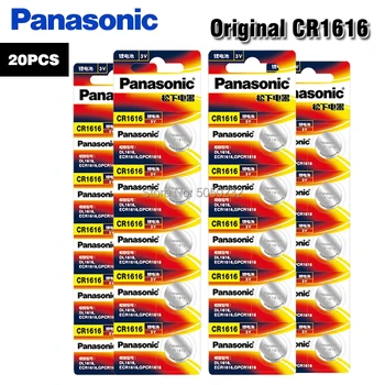 20pcs/veliko PANASONIC Original Litijeva Baterija Gumb gumbaste Gumb Kovanec Baterija 3V CR1616 LM1616 ECR1616 DL1616 L11 L28