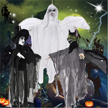 Mračni Duh Visi Hallowen Dekoracijo Twisted Zloben Smeh Glasba Duha Visi Žareče Duha za Okraski Stranka Hallowen