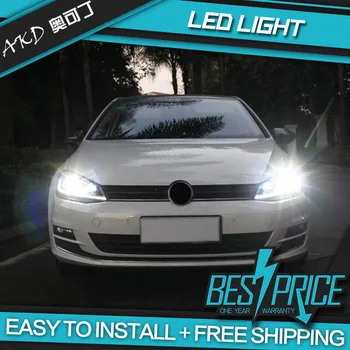 AKD Avto Styling za VW Golf 7.5 LED Smerniki 2018 Novi Golf 7 Luči DRL Skril Glavo Svetilka Dinamičnih Signalov Bi Xenon Dodatki