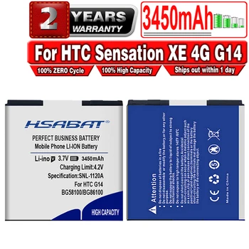 Novo 3450mAh BG58100/BG86100 Baterija za HTC Sensation XE 4G G14 Z710E Z710T EVO 3D X515M X315D Z710E G17 G18 X315E ect
