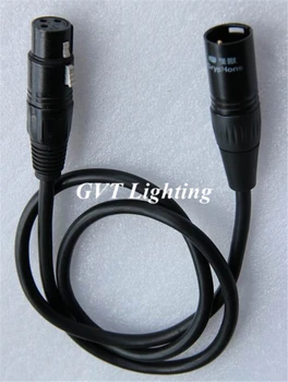 10pcs/veliko Vrhunskih 1 meter razsvetljavo učinek dmx kabel 1 m za dmx krmilnik konzole gibljive glave par luči, laser luči