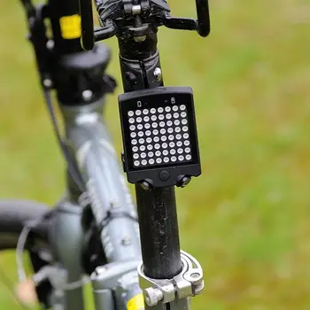 Izposoja Svetlobo Kolo z Brezžičnim Daljinskim Vključite Signal Laser Rep Svetlobe USB Polnilne Nepremočljiva Kolesarjenje Varnost opozorilna Lučka