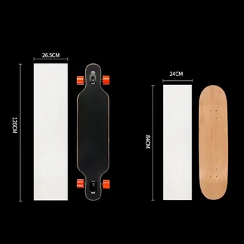 Novo Skateboard Nalepke, Prozorno Lepilo Šmirgl Papir Za Skuterje Longboards Dvojno Rocker Plošč