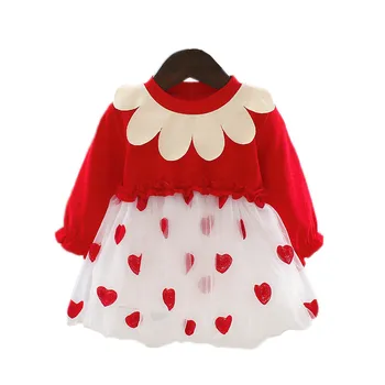 2020 Malčka Malčke Baby Dekleta Obleke Z Dolgimi Rokavi Newborn Baby Obleko Jeseni Bombaž Priložnostne Obleke 9-24 Mesecev Baby Girl Oblačenja