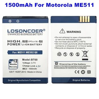 LOSONCOER 1500mAh BT60 Za Motorola E1000 A732 C168 C168 A1210 A3000 ME511 ME502 Q8 V360 V361i V980 C975 W218 W208 W210 Baterije