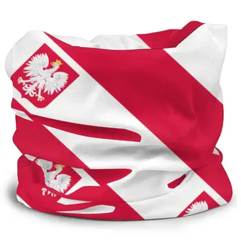 Poljska Zastava Šal na Pol Masko Moški Ženske Pustne maske Cev Masko Cevasti Bandanas Windproof Glavo na Prostem Pohodništvo