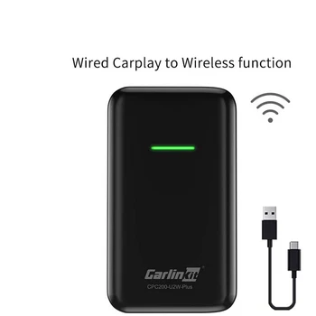 Carlinkit Apple CarPlay IOS 13 2.0 USB Brezžično Posodobitev Auto Connect za Avtomobilske OEM Original Žično CarPlay Do Brezžičnega Carplay Črna