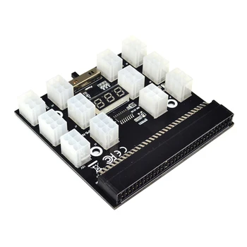 PCI-E 12X6Pin Napajanje Zlom Odbor Adapter Pretvornik 12V za Ethereum BTC Antminer Rudar Rudarstvo HP Strežnik PSU GPU