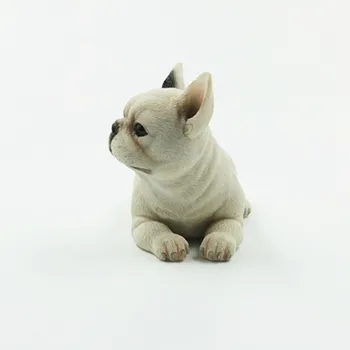 Moda Vedro Avto Dekoracijo Simulacije Pes Model, Francoski Buldog Figurice Miniature Dekoracijo Obrti Okraski Oprema
