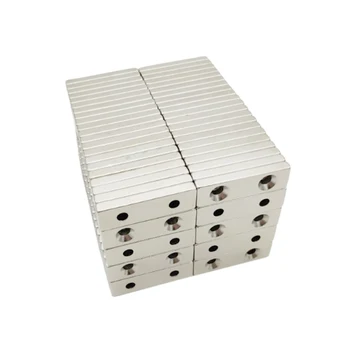 10-100 kozarcev 40x10x3-5mm N35 Magneti Izvrtino Lukenj 5 mm Dolgo Stanja Trajno Magnetni Neodymium Magnetom 40*10*3-5 mm