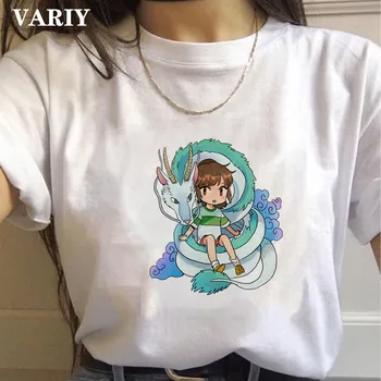 Anime tshirt ženske Živahen Stran poletje letnik zmaj ženske femme t-majice Harajuku koszulki prevelik grafični tees ženske