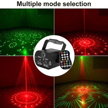 LED Razsvetljavo Svetilka Mini RGB Luč Disco DJ LED Laser Fazi Projektor USB Polnilne Glasovni Nadzor Stranka Vzdušje Lučka