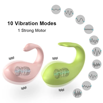 10 Hitrosti Vibratorji Ljubezen Jajce Vibrira z Brezžično Klitorisa Stimulacije Vagine Masaža Vibrator Sex igrače za Žensko Odraslih