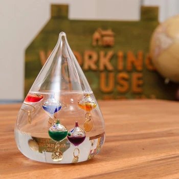 Galileo Termometer Vode Padec Vremenska Napoved Steklenico Ustvarjalno Dekoracijo Darilo Za Rojstni Dan Otroci Igrače