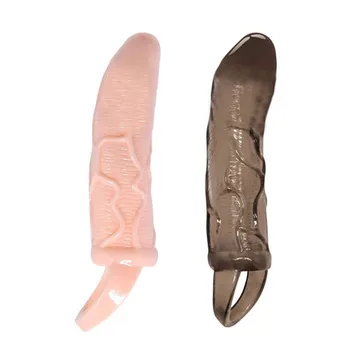 Razširjene Moški Masturbator Kondomi Vibrator za Moške Penis Rokav Širitve Adult Sex Igrače Erotično Intimno Blaga Izdelkov Trgovina