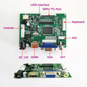 1366*768 VGA AV WLED LCD monitor krmilnik pogona sveta zvezek Fit LP133WH2-TLA1/TLE1/TLL3/TLM4 matrika LVDS 40Pin DIY kit