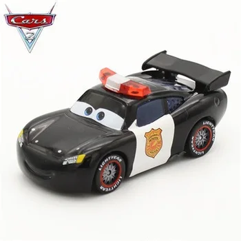 Disney Pixar Cars 2 3 Strele McQueen Šerif Kovinski Diecast Igrača Avto model za otroke 1:55 Svoboden Nove blagovne Znamke Na Zalogi