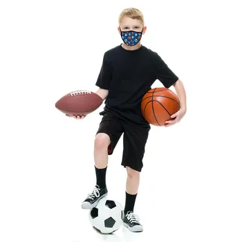 Otroke Nogomet Košarka, Rugby, Baseball, Natisnjeni Dihanje na Prostem Masko Mascarilla Reutilizable Mondkapjes Herbruikbaar