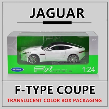 WELLY 1:24 Jaguar F-Type bel avto zlitine avto model simulacije avto dekoracijo zbirka darilo igrača tlačno litje model boy