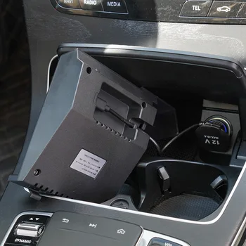 Avto QI brezžično polnjenje telefona polnilnik za polnjenje primeru pribor za Mercedes Benz GLC C Razred W205 C180 C43 AMG C63-2019
