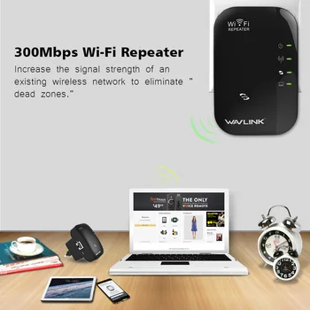Wavlink Wifi Brezžični Vmesnik Wifi Long Range Extender Wi-Fi Signala Ojačevalnika 2.4 G WiFi Booster 300Mbps Wi Fi Dostopno Točko EU